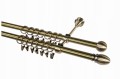 Karnisz metalowy powdójny 19/19 mm - na wymiar, różne kolory, kompletny, gotowy do montażu
