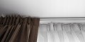 Szyna sufitowa z osłoną pojedyncza KADM | Karnisz jednotorowy aluminiowy z osłoną KADM | różne wymiary